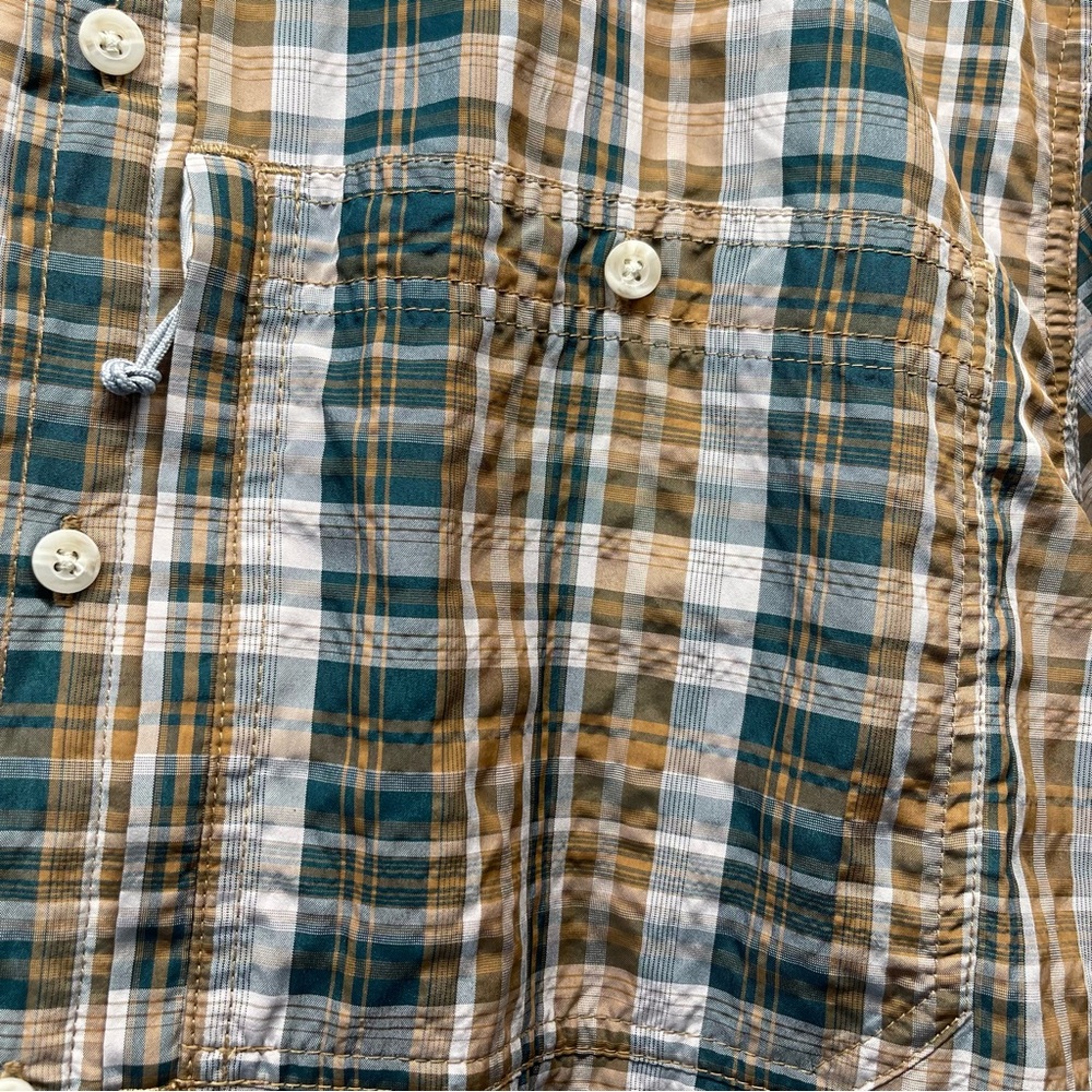 L.L. Bean Size XL Mens Short-sleeve Plaid Shirt Button-down - Picture 4 of 11